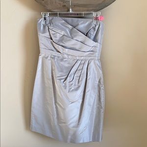 Silver JCREW bridesmaid dress